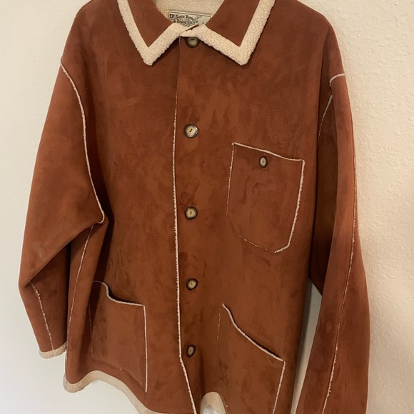 Shearling jacket, sheepskin jacket, dinner coat, night out jacket - Picture 4 of 6